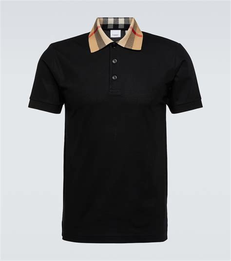 polo noir femme burberry|Burberry polo men black.